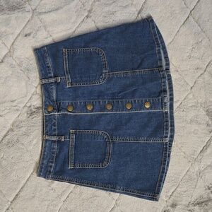 Altar'D State Denim Mini Skirt, Women's Size Small, Great Condition
